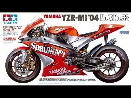 Tamiya 14100 Yamaha YZR-M1 04 No.7/33 1/12